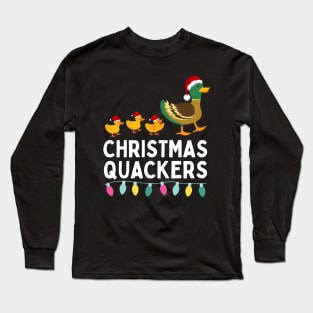 Christmas Quackers Cute Matching Christmas Family Long Sleeve T-Shirt